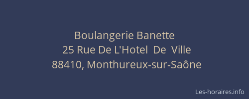Boulangerie Banette