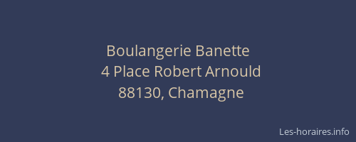 Boulangerie Banette