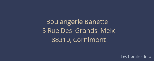 Boulangerie Banette