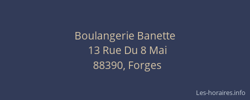 Boulangerie Banette