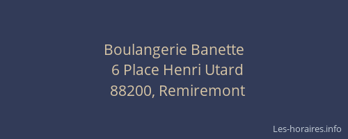 Boulangerie Banette