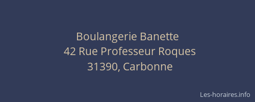 Boulangerie Banette