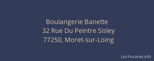 Boulangerie Banette