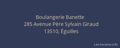 Boulangerie Banette