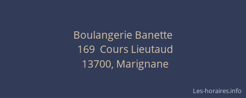 Boulangerie Banette