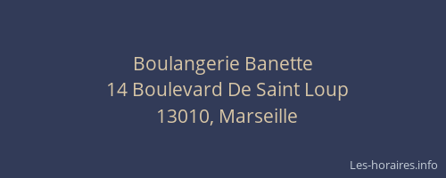 Boulangerie Banette