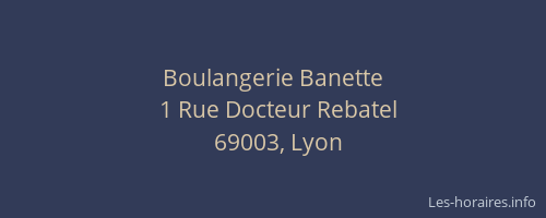 Boulangerie Banette