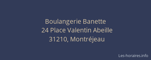 Boulangerie Banette