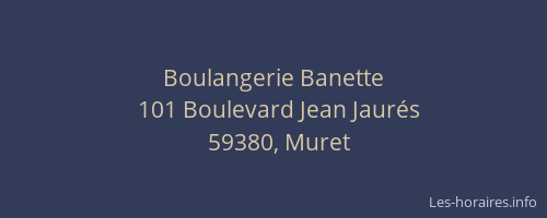 Boulangerie Banette