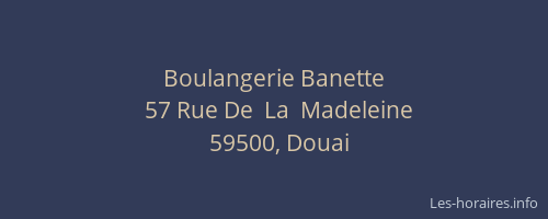 Boulangerie Banette