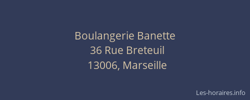 Boulangerie Banette