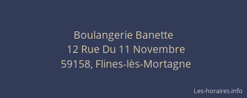 Boulangerie Banette