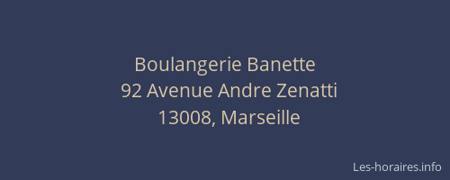 Boulangerie Banette