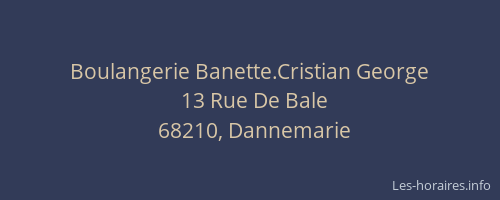 Boulangerie Banette.Cristian George