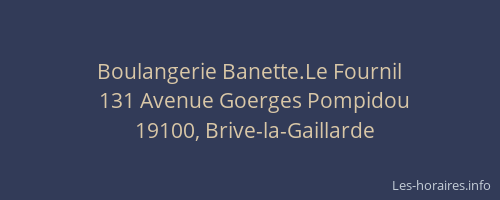 Boulangerie Banette.Le Fournil