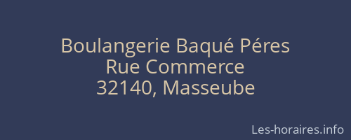 Boulangerie Baqué Péres