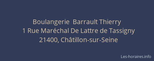 Boulangerie  Barrault Thierry