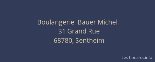 Boulangerie  Bauer Michel