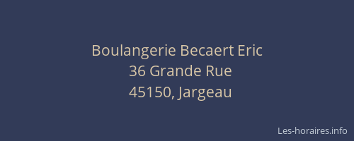 Boulangerie Becaert Eric