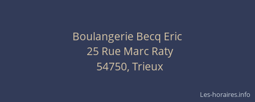 Boulangerie Becq Eric