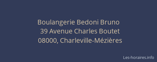 Boulangerie Bedoni Bruno