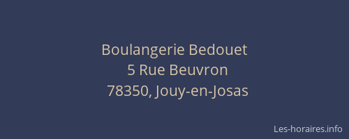 Boulangerie Bedouet