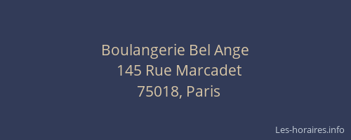 Boulangerie Bel Ange