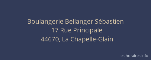 Boulangerie Bellanger Sébastien