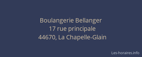 Boulangerie Bellanger