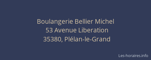 Boulangerie Bellier Michel