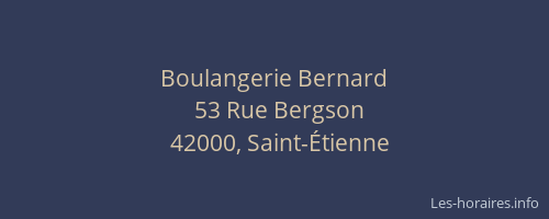 Boulangerie Bernard