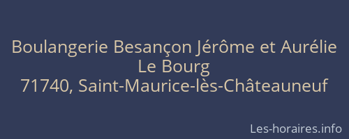 Boulangerie Besançon Jérôme et Aurélie