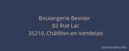 Boulangerie Besnier