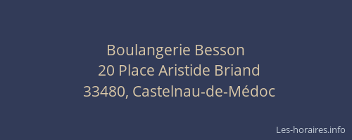 Boulangerie Besson