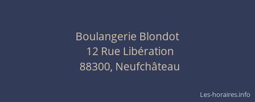Boulangerie Blondot