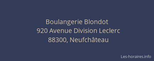 Boulangerie Blondot