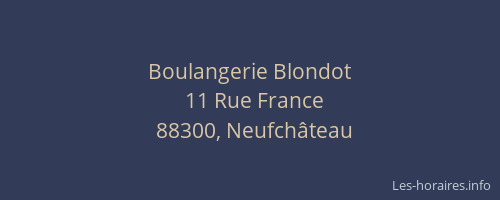 Boulangerie Blondot