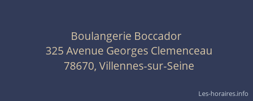 Boulangerie Boccador
