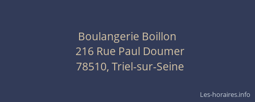 Boulangerie Boillon