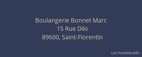 Boulangerie Bonnet Marc