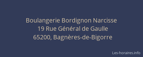 Boulangerie Bordignon Narcisse