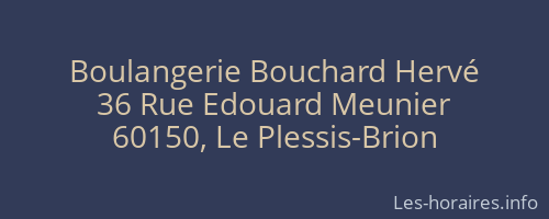 Boulangerie Bouchard Hervé