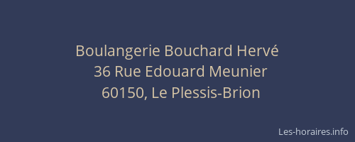 Boulangerie Bouchard Hervé