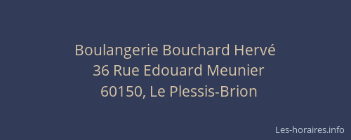 Boulangerie Bouchard Herv&eacute;