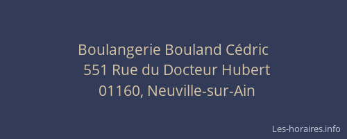 Boulangerie Bouland Cédric