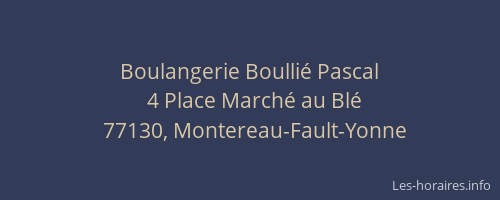 Boulangerie Boullié Pascal