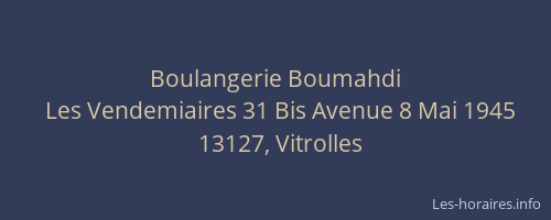 Boulangerie Boumahdi