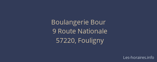 Boulangerie Bour