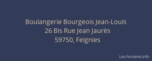Boulangerie Bourgeois Jean-Louis