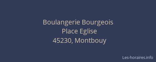 Boulangerie Bourgeois